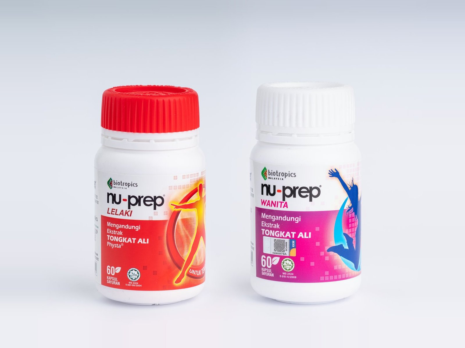 Nu-Prep Lelaki and Nu-Prep Wanita bottles