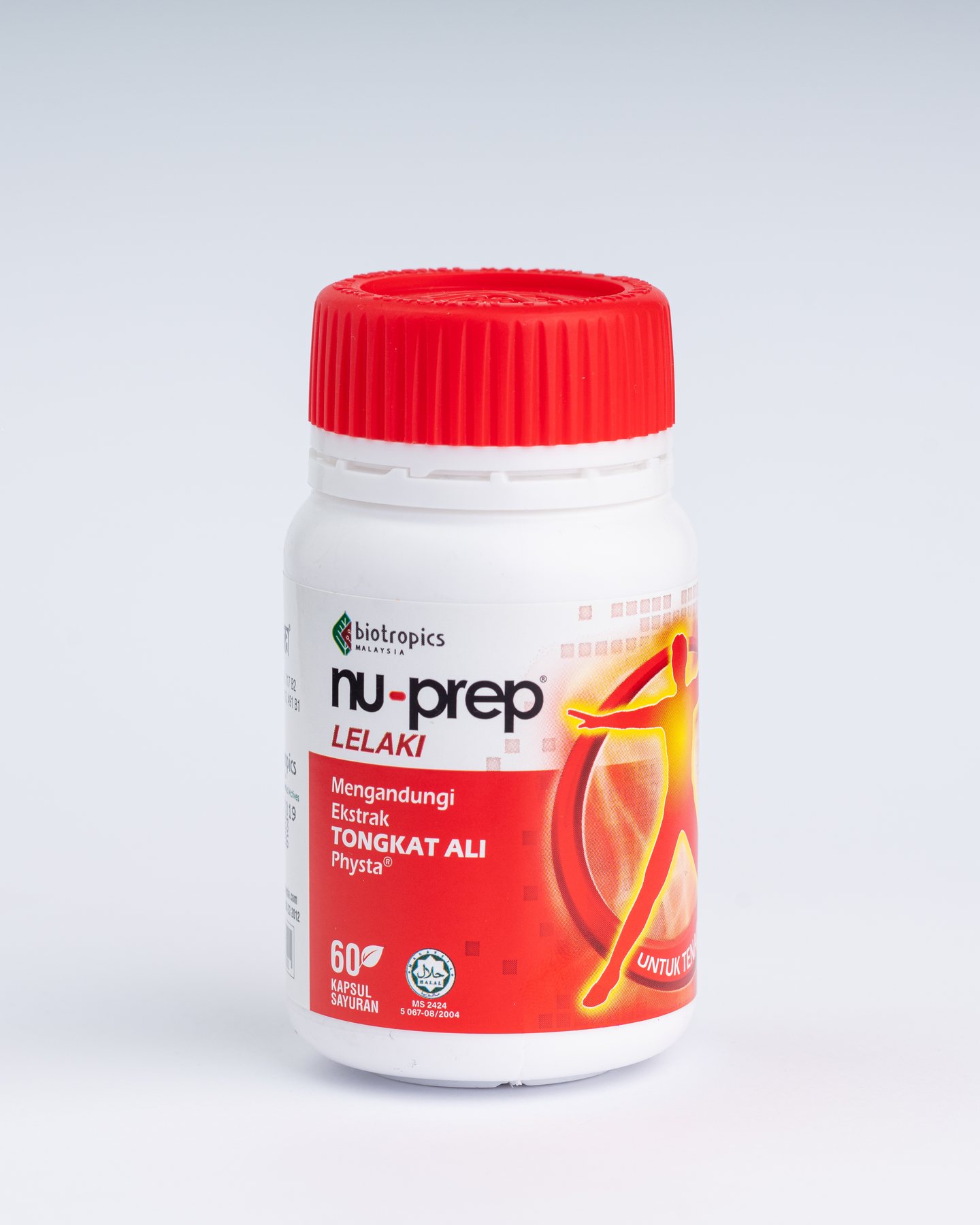 A bottle of Nu-Prep Lelaki, 60 vegetarian capsules