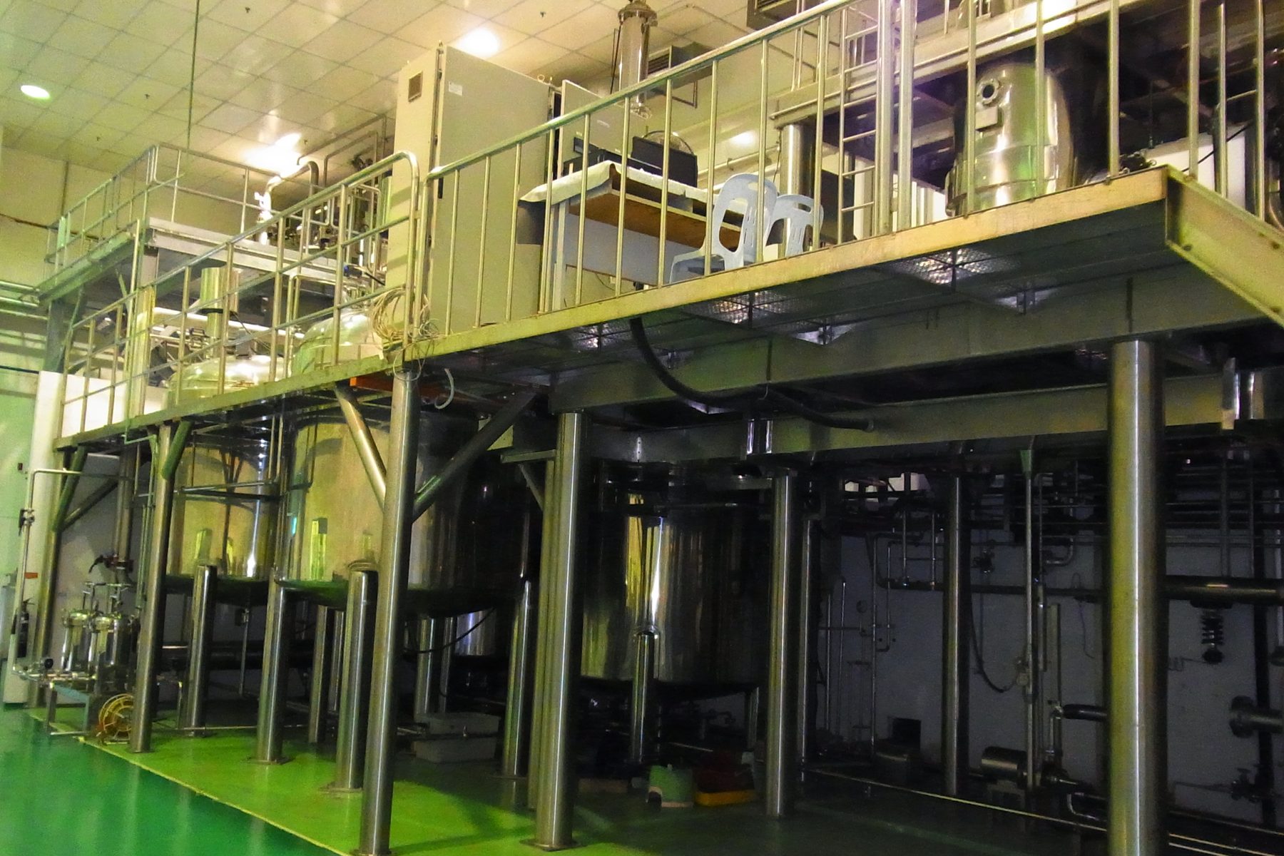 Extraction tanks at the Phytes Biotek plant